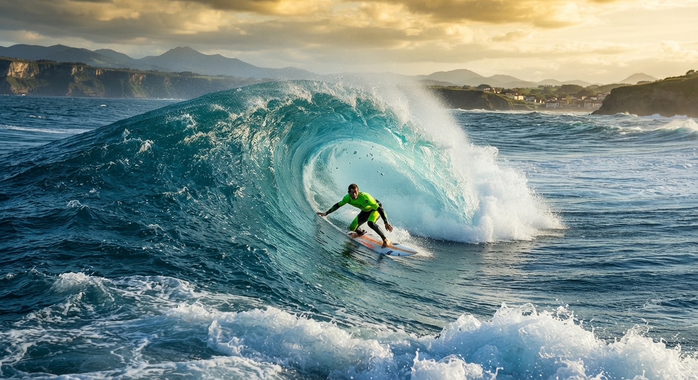 Epic Cinematic Surf Sequence at Sunset